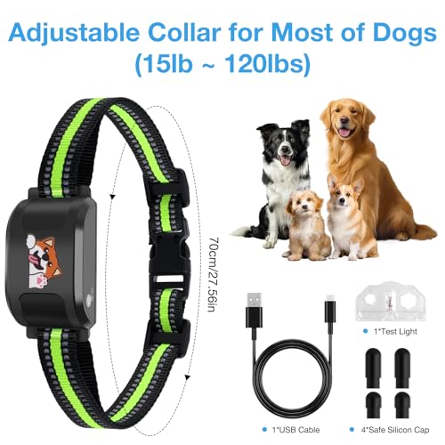 GPS Wireless Dog Fence & Training Collar, Outdoor Waterproof Rechargeable Collar (White) Y5748