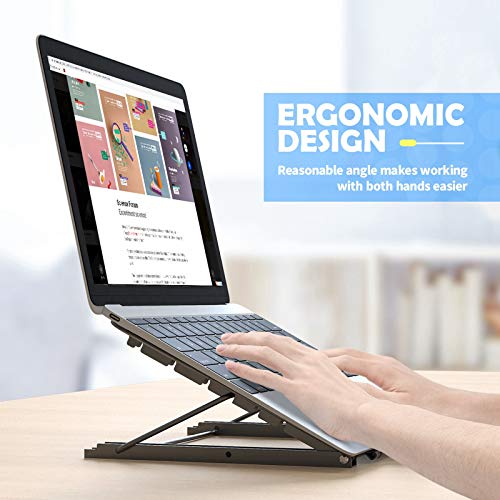 Black Foldable Portable Laptop Stand Q720
