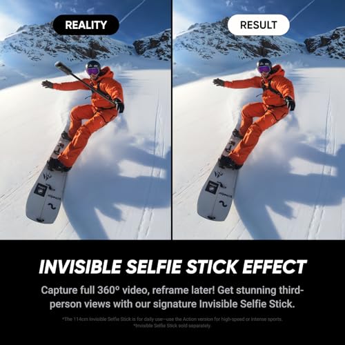 Waterproof 8K 360° Action Camera with Replaceable Lens L450