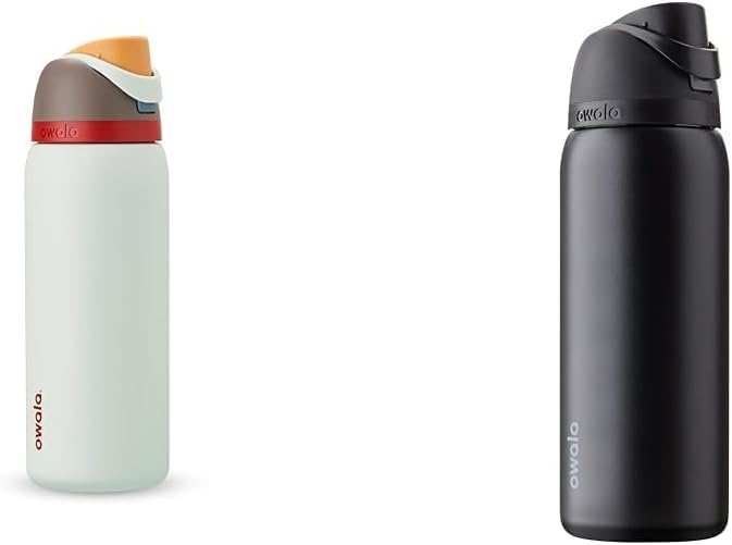 32 Oz Insulated Stainless Steel Water Bottles with Straw, Set of 2 Q331