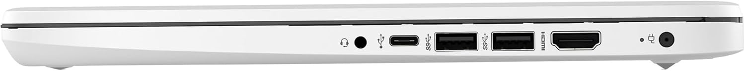 14-inch HD Laptop Computer Intel Dual Core 2.8GHz 8GB RAM 128GB 64GB SSD 64GB Card Webcam Bluetooth HDMI USB-C Wi-Fi Windows 11 S White D131