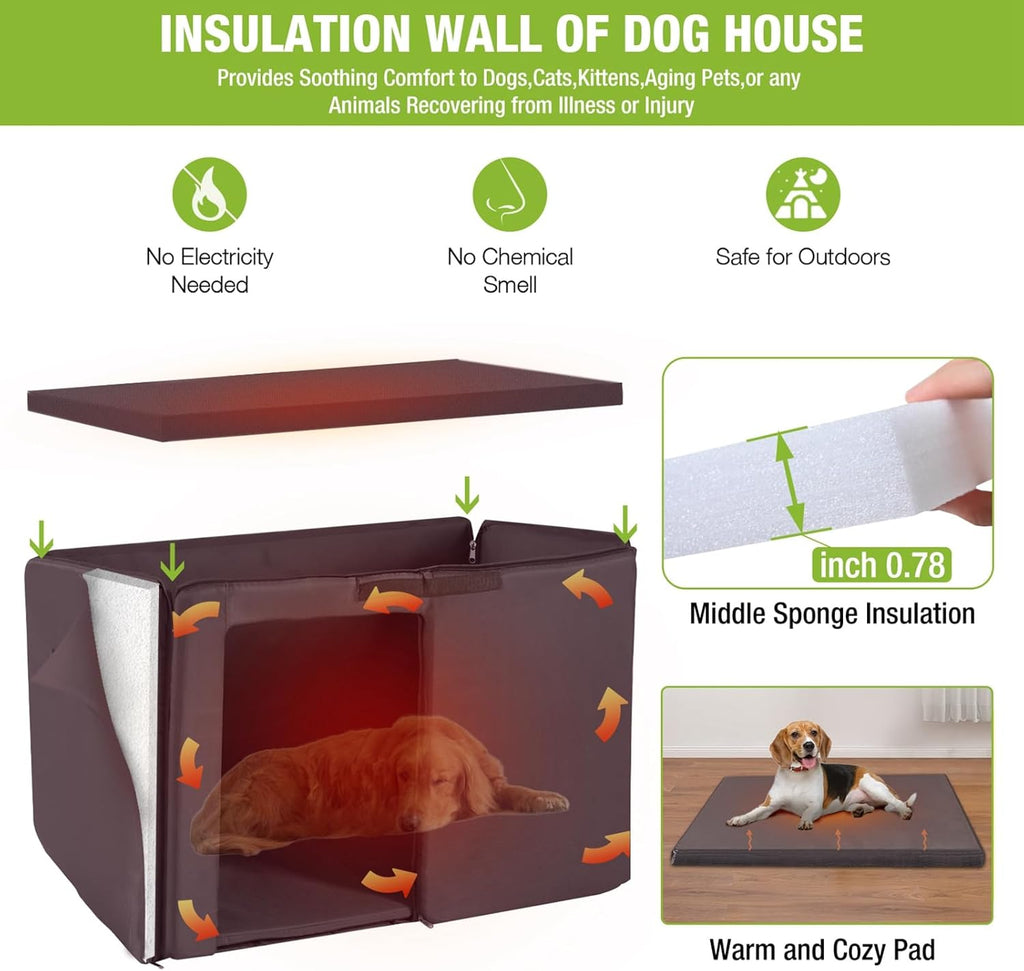 Outdoor Dog Kennel with Liner C884547
