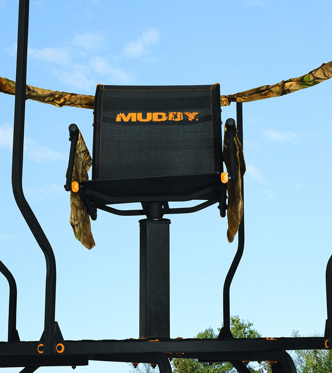 16 Foot Single Seater Foldable Outdoor Hunting Tripod Stand with 2 Detachable Gear Bags H74113