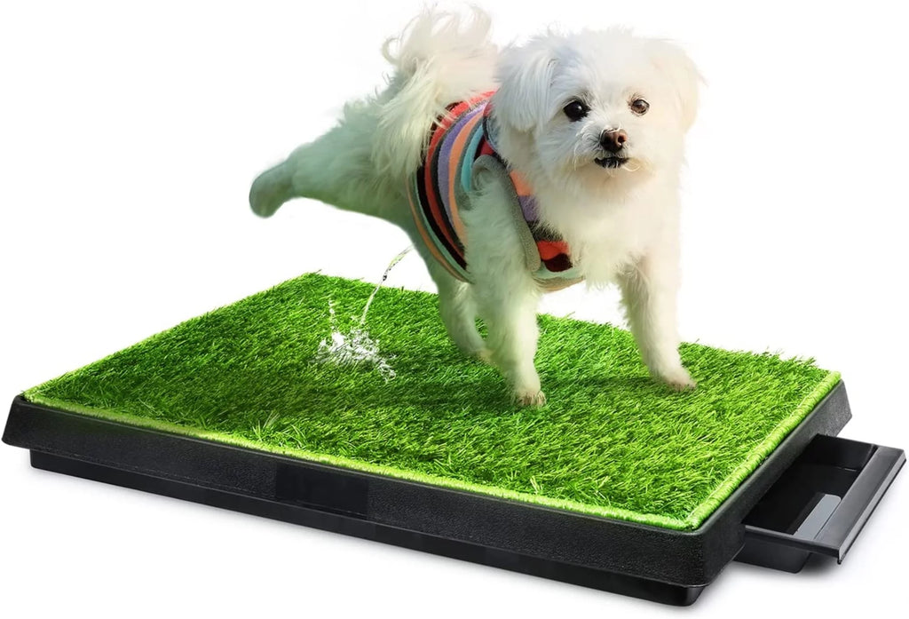 25''x20'' Artificial Turf Dog Toilet with Removable Waste Tray D35807