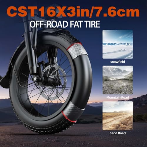 750W Electric Bike with 48V20AH Battery and 16"×3" Fat Tire K5631