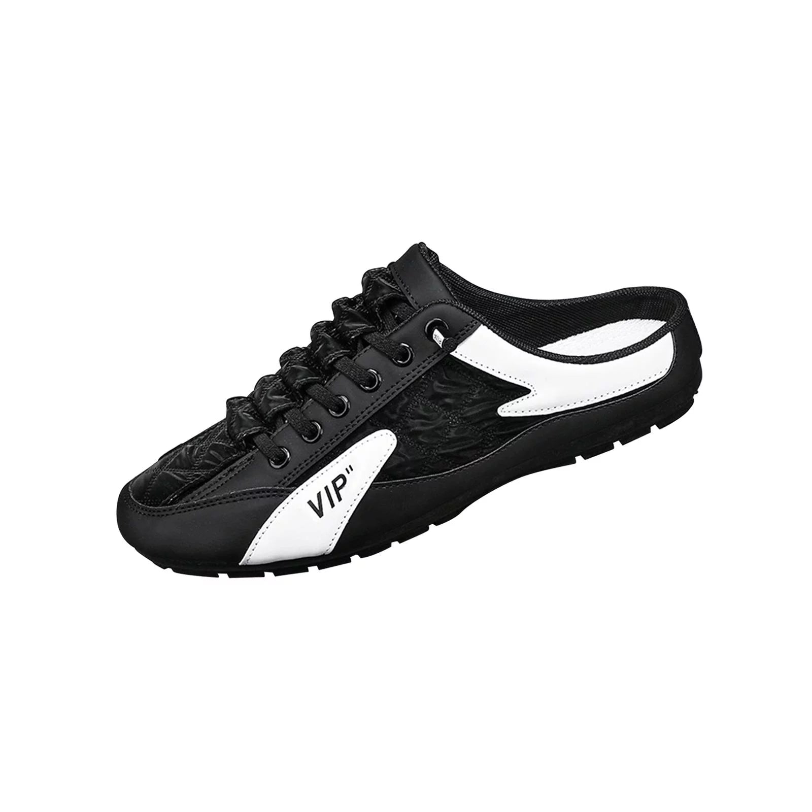 Men Slip on Mule Sneakers Lightweight Backless Casual Sports Shoes Loafers P24336