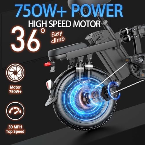 750W Electric Bike with 48V20AH Battery and 16"×3" Fat Tire K5631