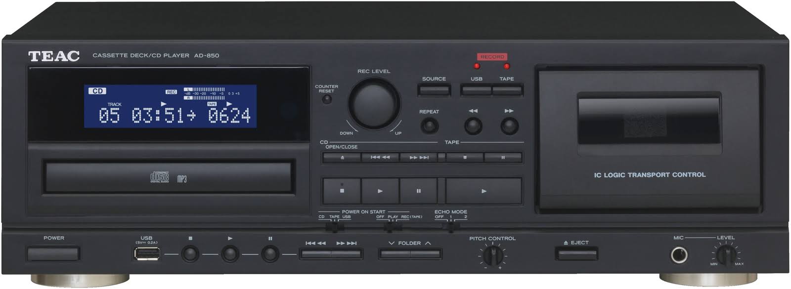 Cassette Deck CD Player D509