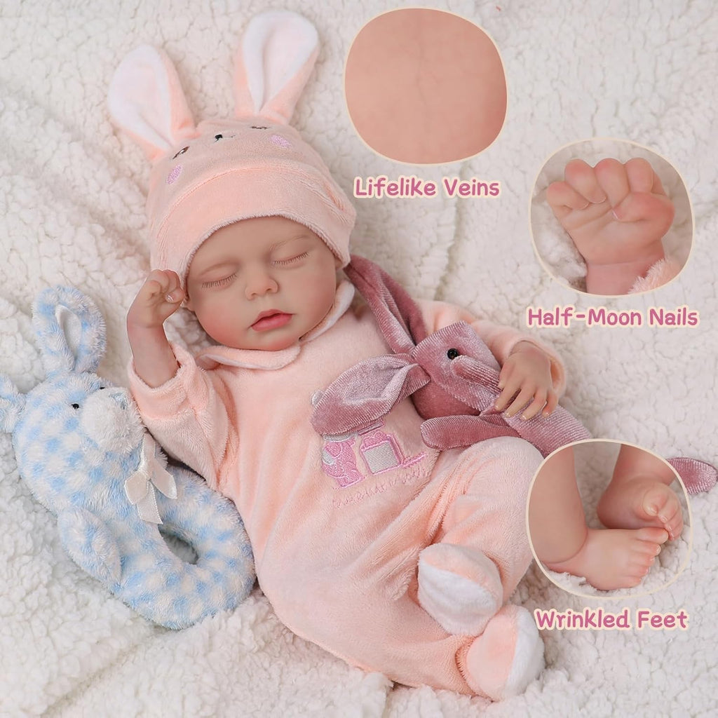 12 Inch Full Vinyl Realistic Newborn Baby Doll I8684