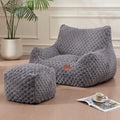 Giant Bean Bag Sofa Chair with Foot Rest N57866
