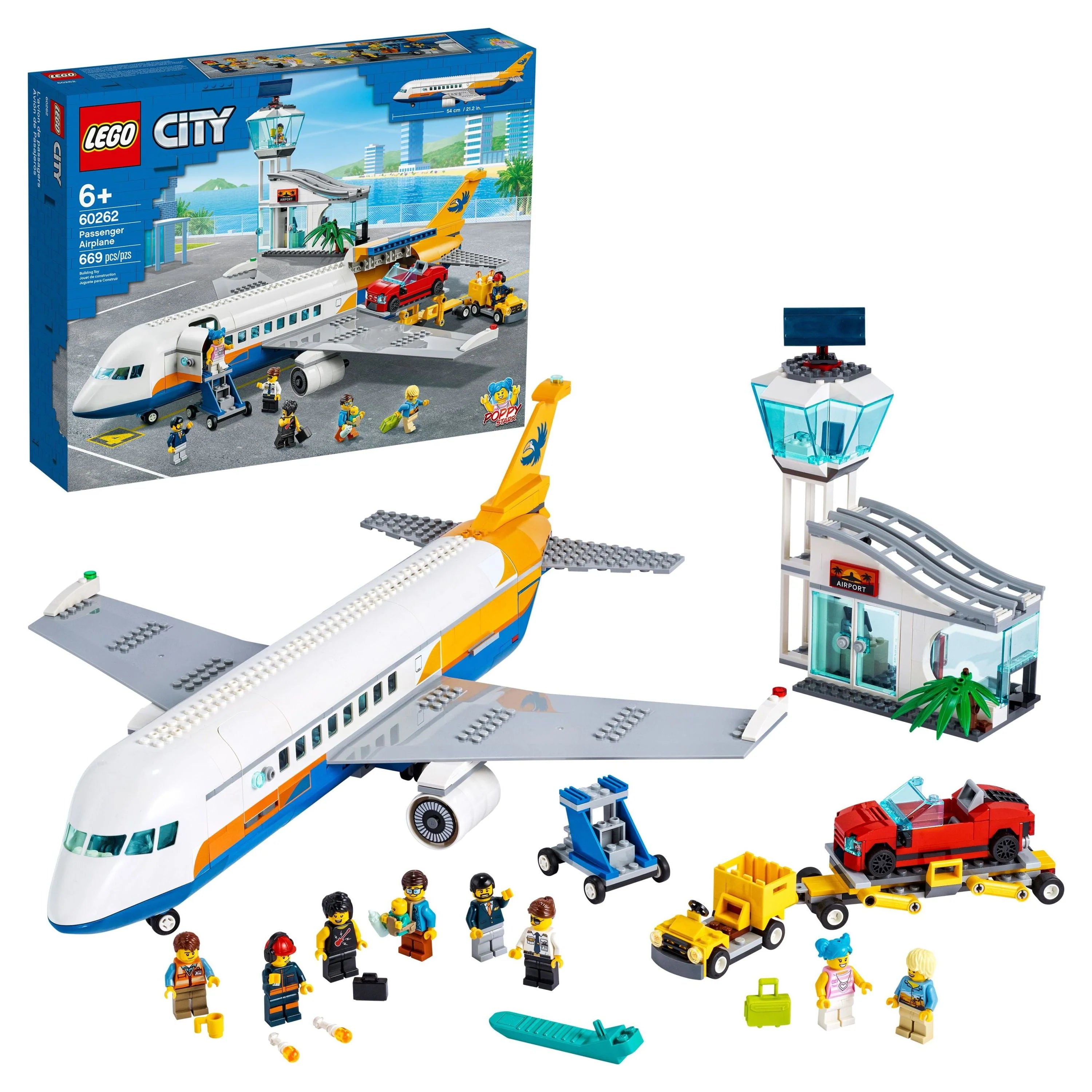 Passenger Airplane Building Toy (669 Pieces) E61602