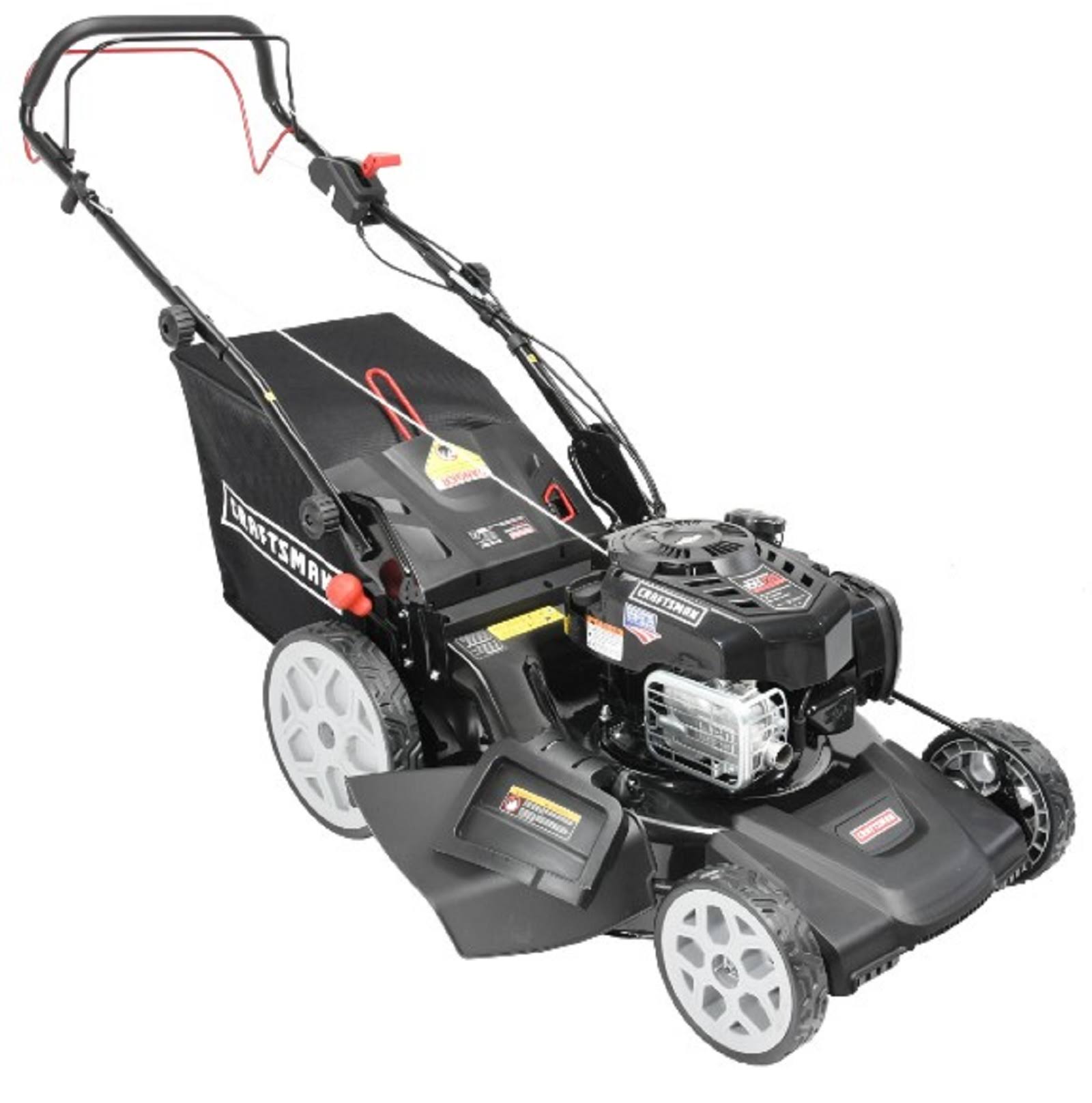 21 4-n-1 Self-Propelled Rear Wheel Drive Gas Push Lawn Mower Z350