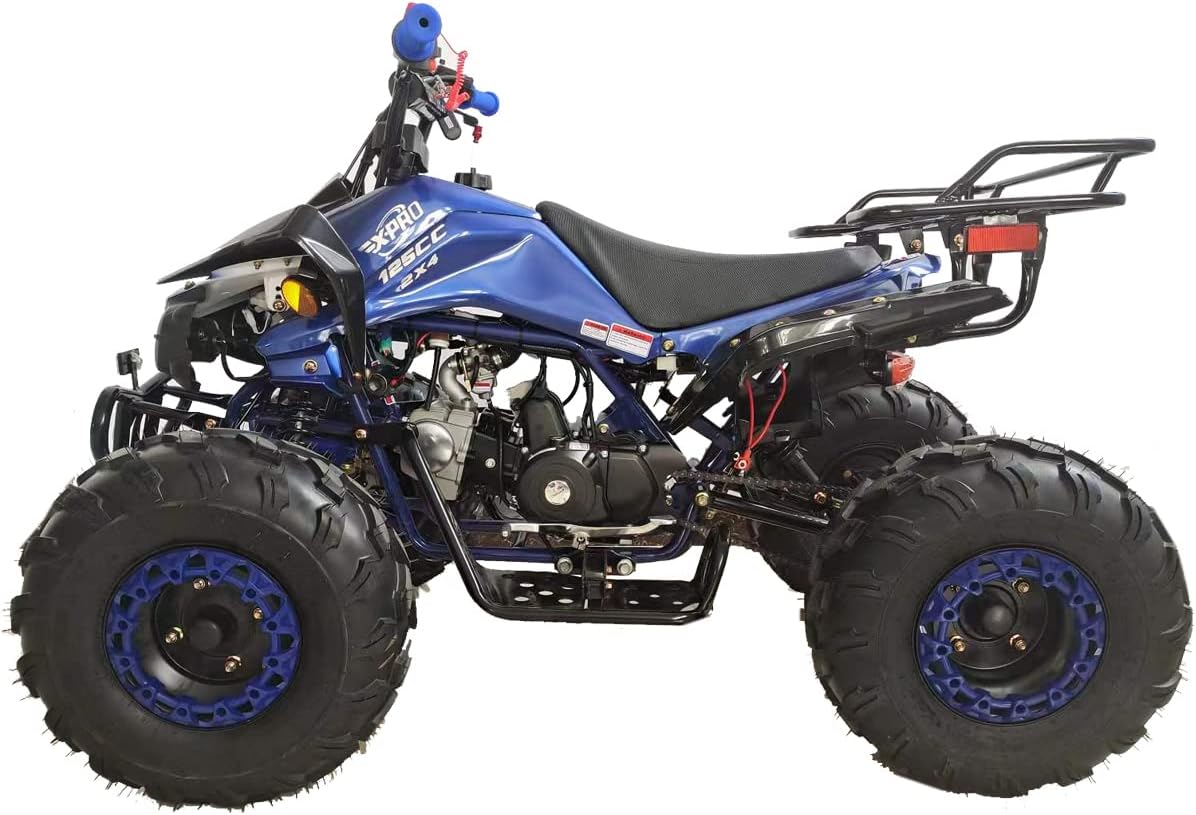Blue 125cc ATV Automatic Transmission with LED Headlight J970132