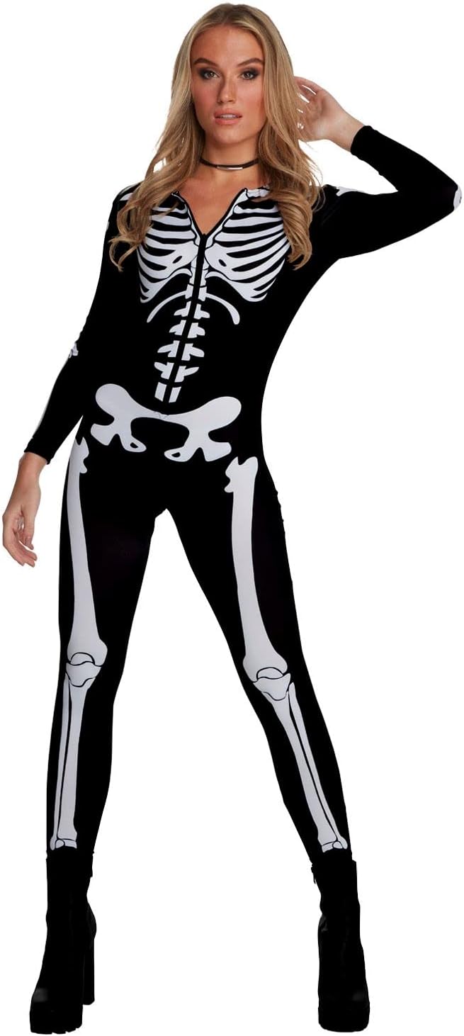 Skeleton Costume Bodysuit D715555