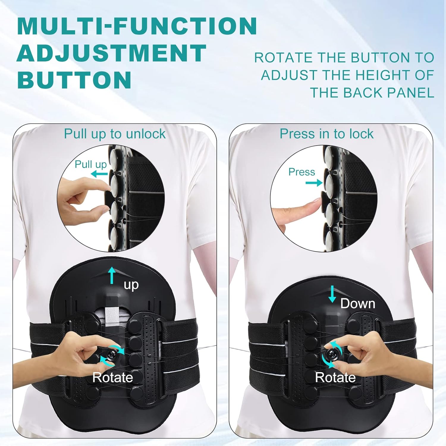 Back Brace with Adjustable Pulley System E907