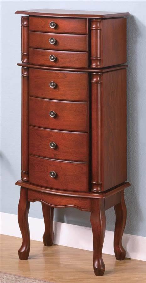 Warm Brown Jewelry Armoire P997