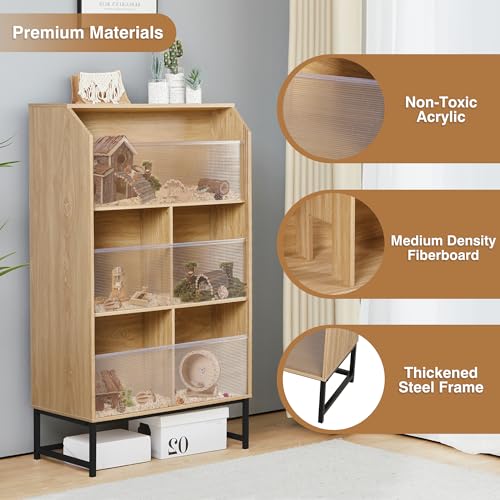 3-Tier Small Animals Cage with Acrylic Panels X665388
