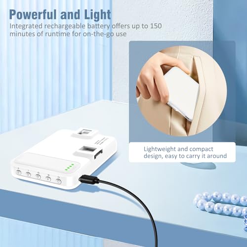 60 LED Portable Selfie Light with Clip & Tripod Adapter Rechargeable 2200mAh T526922