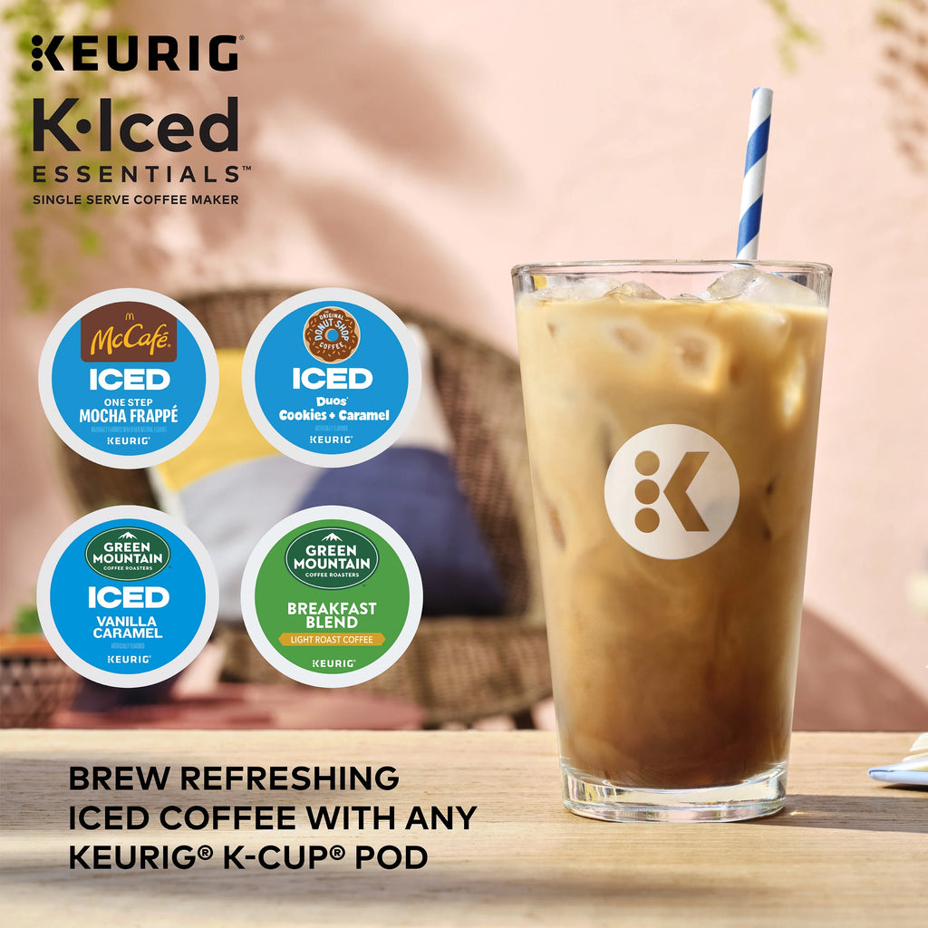 Gray Iced and Hot Single-Serve K-Cup Pod Coffee Maker H131