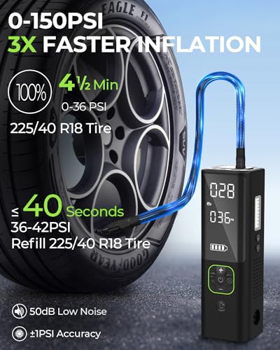 Portable Tire Inflator Air Compressor Y76019
