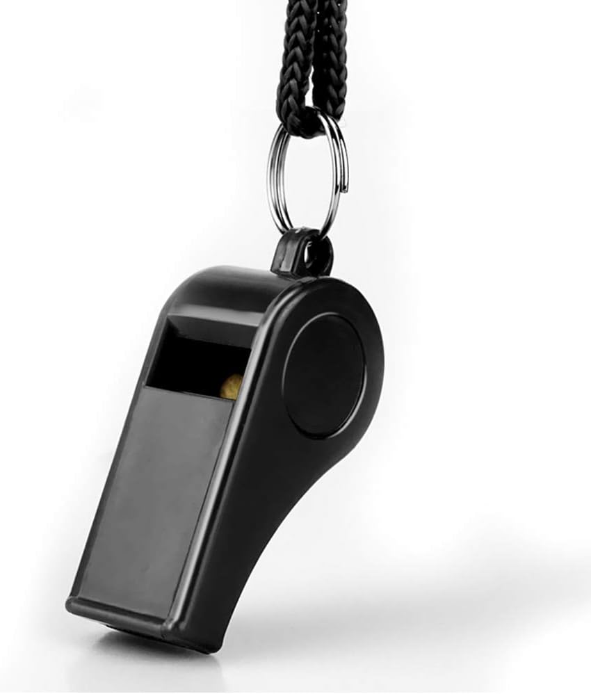 3 Packs Plastic Sports Whistles with Lanyard T336800