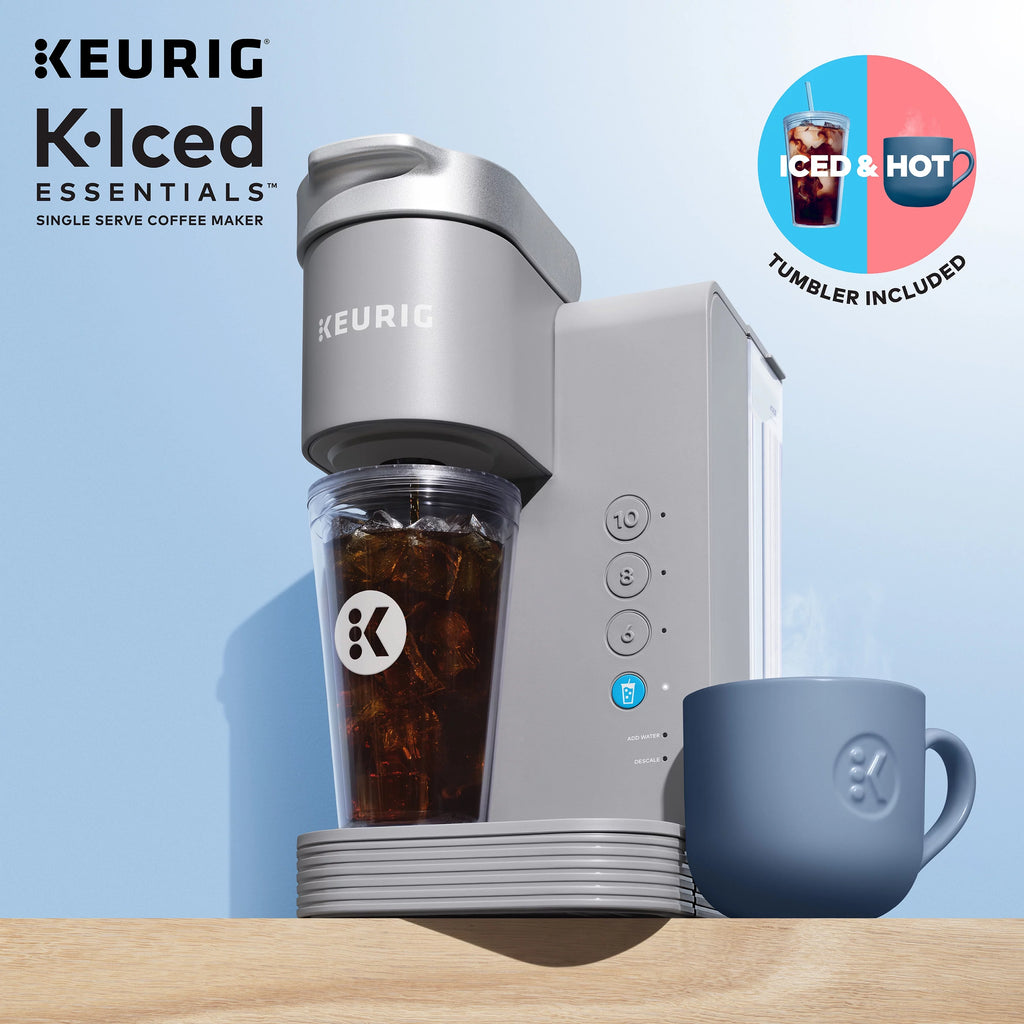Gray Iced and Hot Single-Serve K-Cup Pod Coffee Maker H131