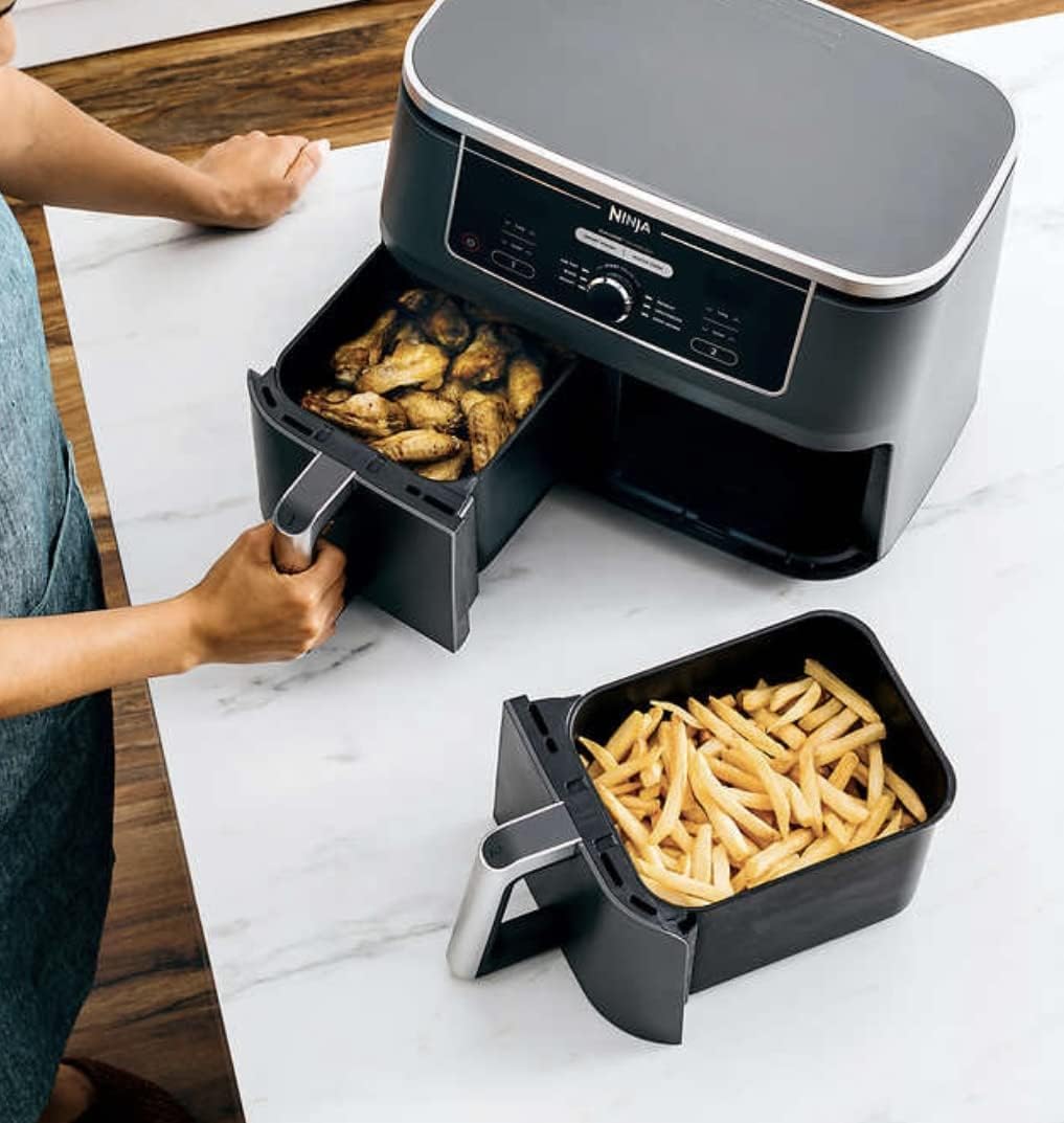 6in1 10qt. XL 2Basket Digital Air Fryer A6464