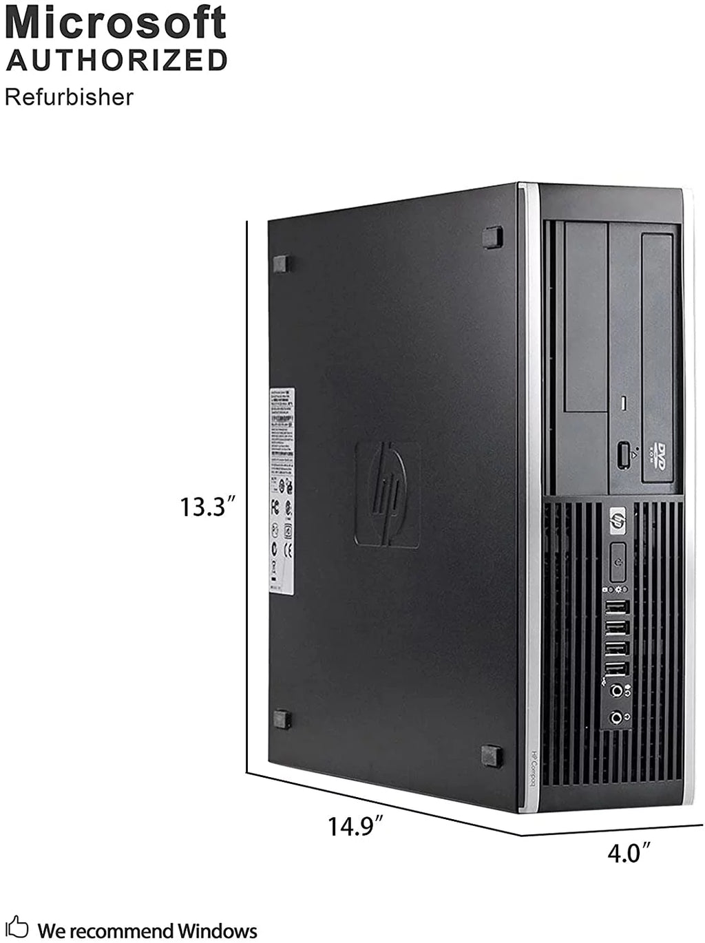 Pre-Owned Desktop Computer Tower PC Intel QuadCore i3 3.2GHz Processor 4GB RAM 2TB Hard Drive Windows 10 Pro With Keyboard And Mouse K206308