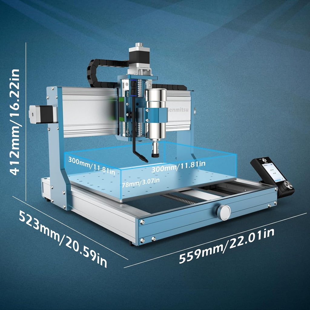 CNC Router Machine with 4th Axis Rotary Module Kit D177