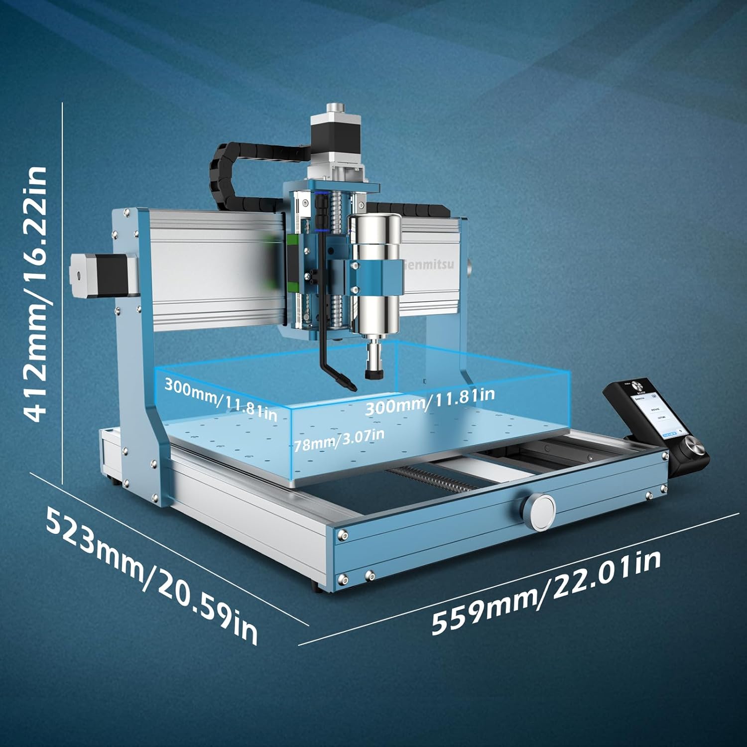 CNC Router Machine with 4th Axis Rotary Module Kit D177