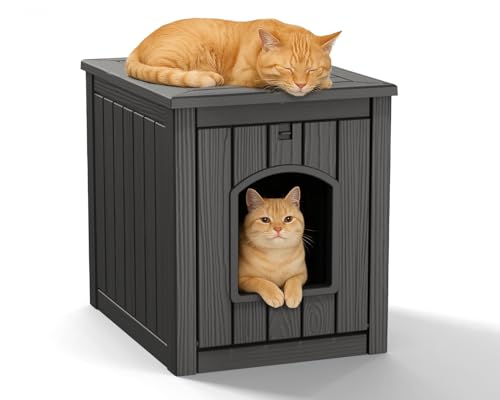 Weatherproof Resin Cat House N73280