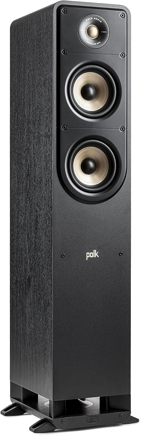 Walnut Tower Speaker with 1" Tweeter and 5.25" Woofers M997878