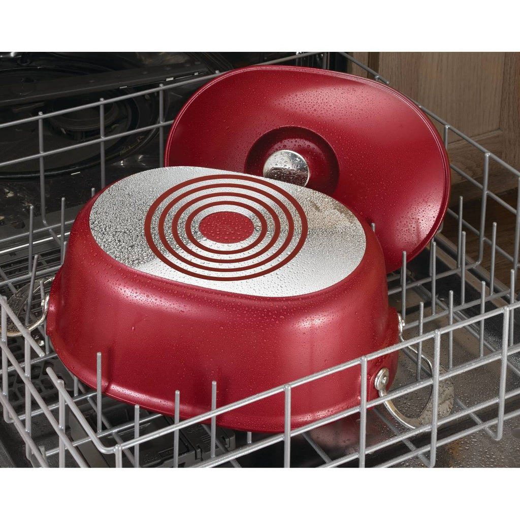 Red 6.3Qt Cast Aluminum Pot H563