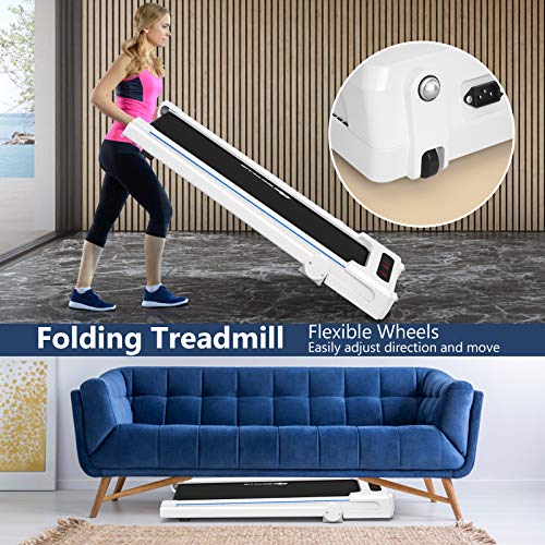 3-in-1 Folding Electric Treadmill with Large Desk Q3284