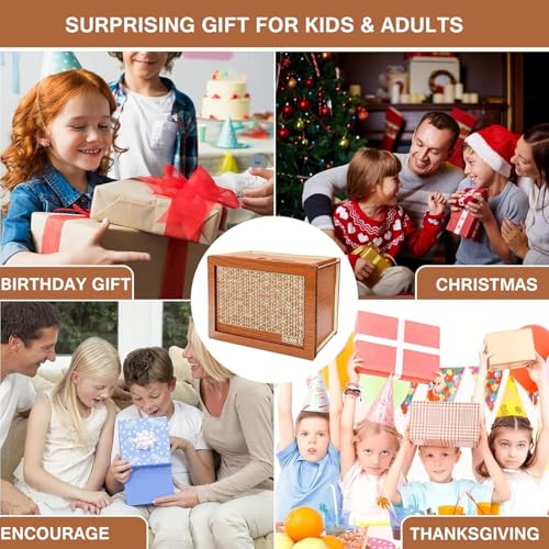 Wooden Savings Box with Money Target and Numbers U801