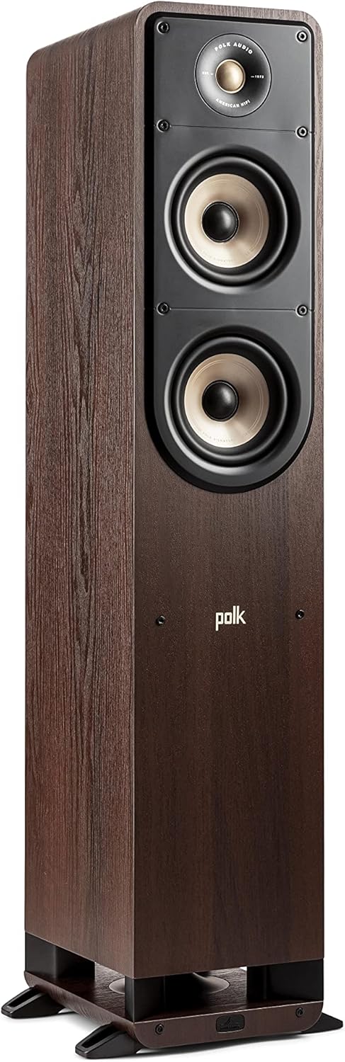 Walnut Tower Speaker with 1" Tweeter and 5.25" Woofers M997878