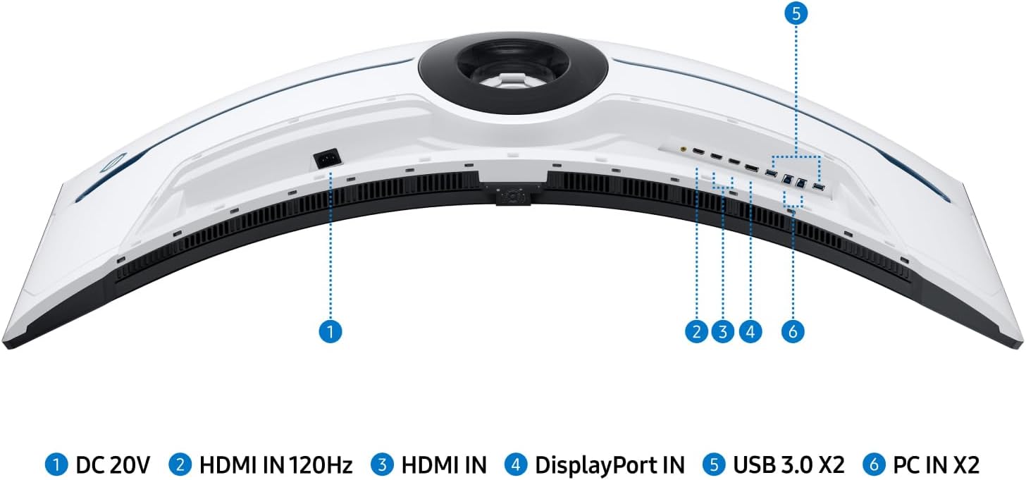 57" Dual 4K UHD 1000R Curved Gaming Monitor, 240Hz, 1ms, Quantum Mini-LED, DisplayHDR 1000 W347