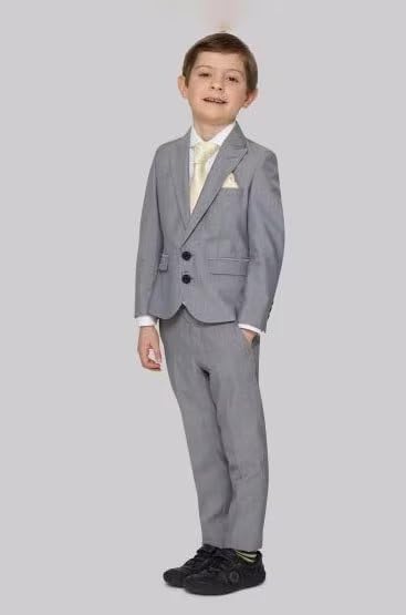 Boys Linen 2 Piece Suit Jacket Pant Tuxedo U921917