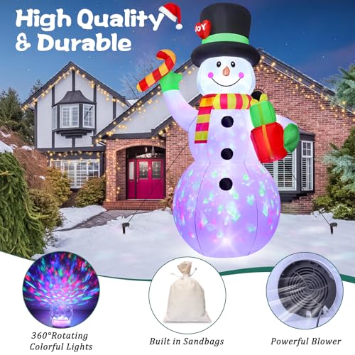 10 FT Christmas Inflatable Santa Claus with LED Lights H89938