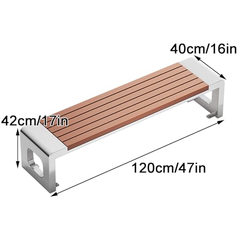 Metal Bench for Outdoors (120cm/47in) E896016