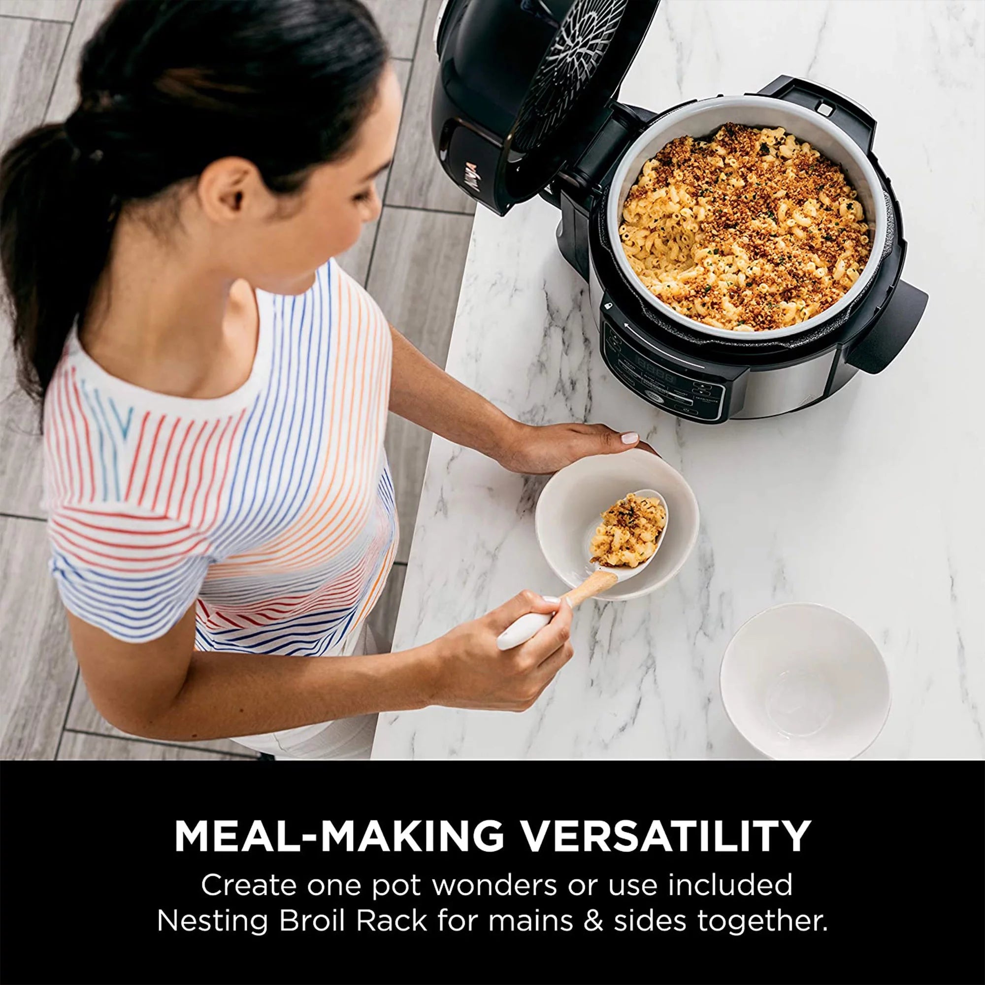 Silver 9 in 1 Pressure Cooker and Air Fryer N72463