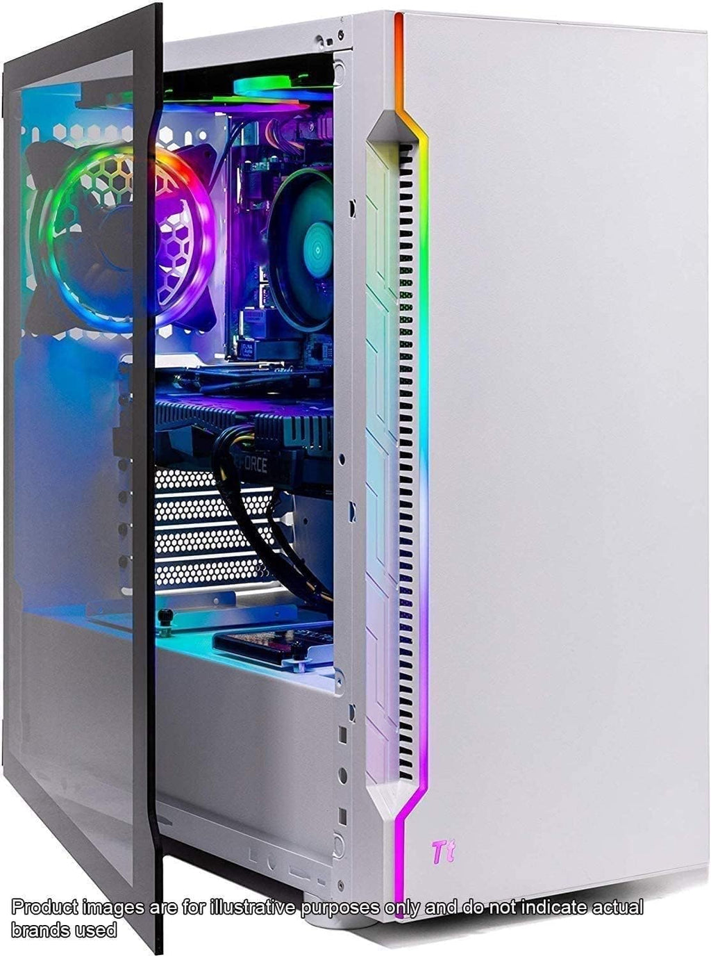 White Gaming PC Desktop with Intel Core i5 10400F, RTX 3060, 16GB DDR4 RAM, 1TB NVME SSD G944