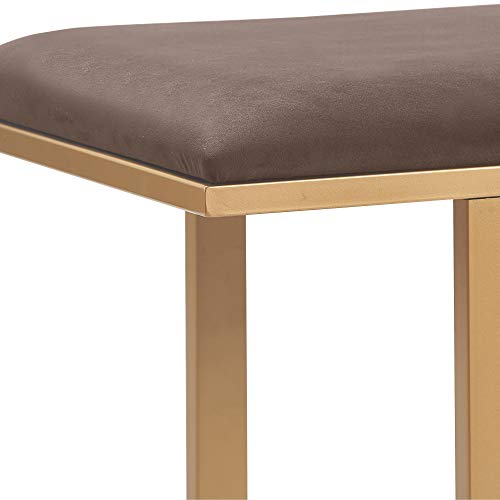 Dark Grey Velvet Bedside Bench S9570