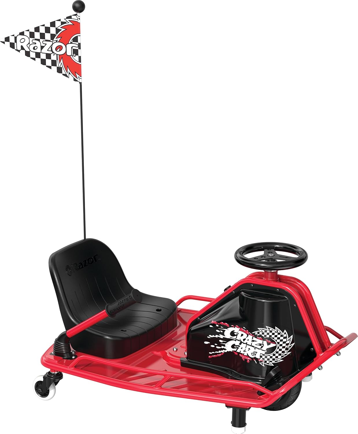 24V Electric Drifting Go Kart, Black/Red B441