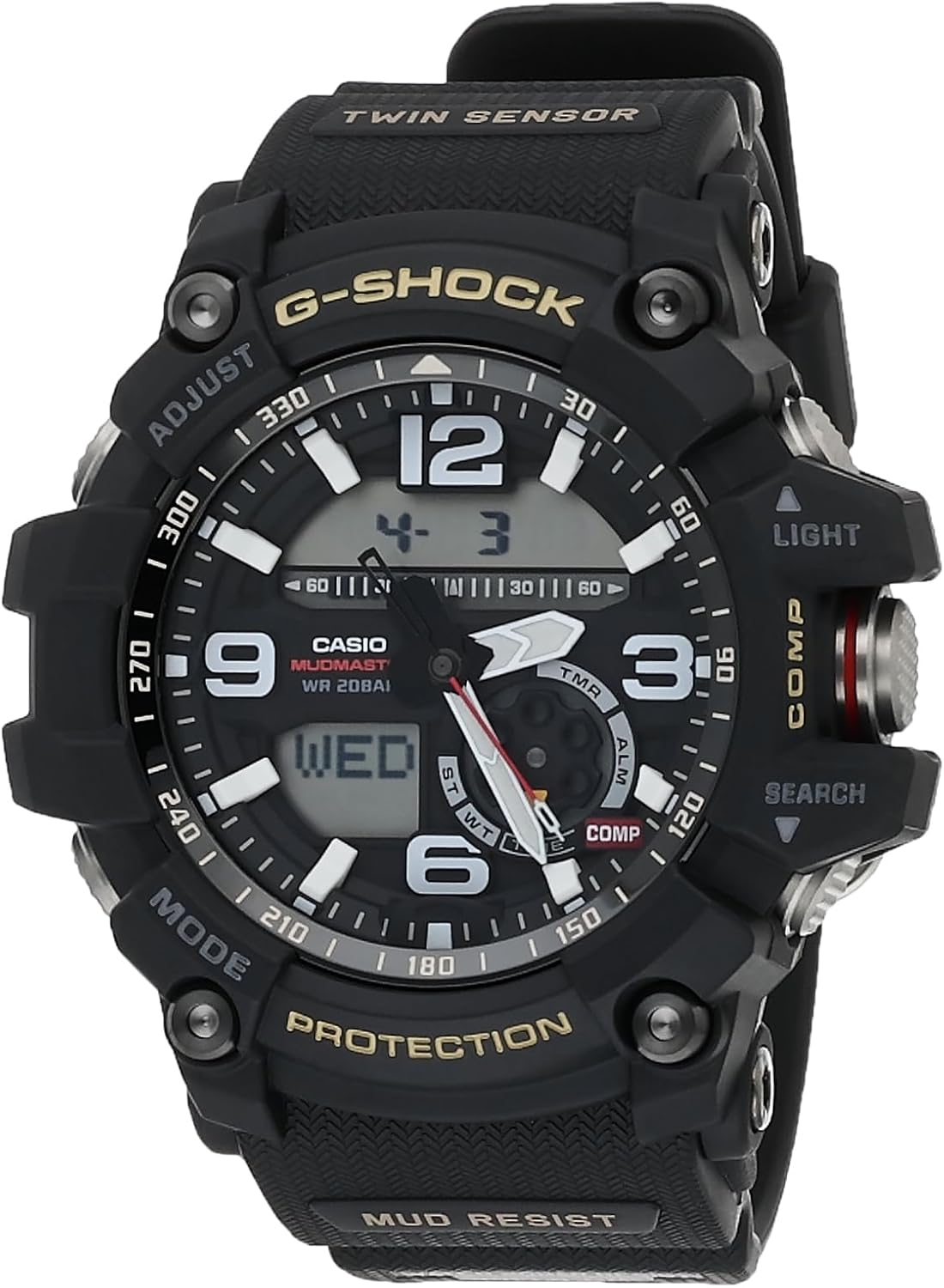 Black Twin Sensor Sports Watch P618