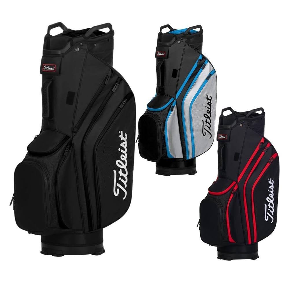 Black/Black/Red Lightweight Golf Bag T592