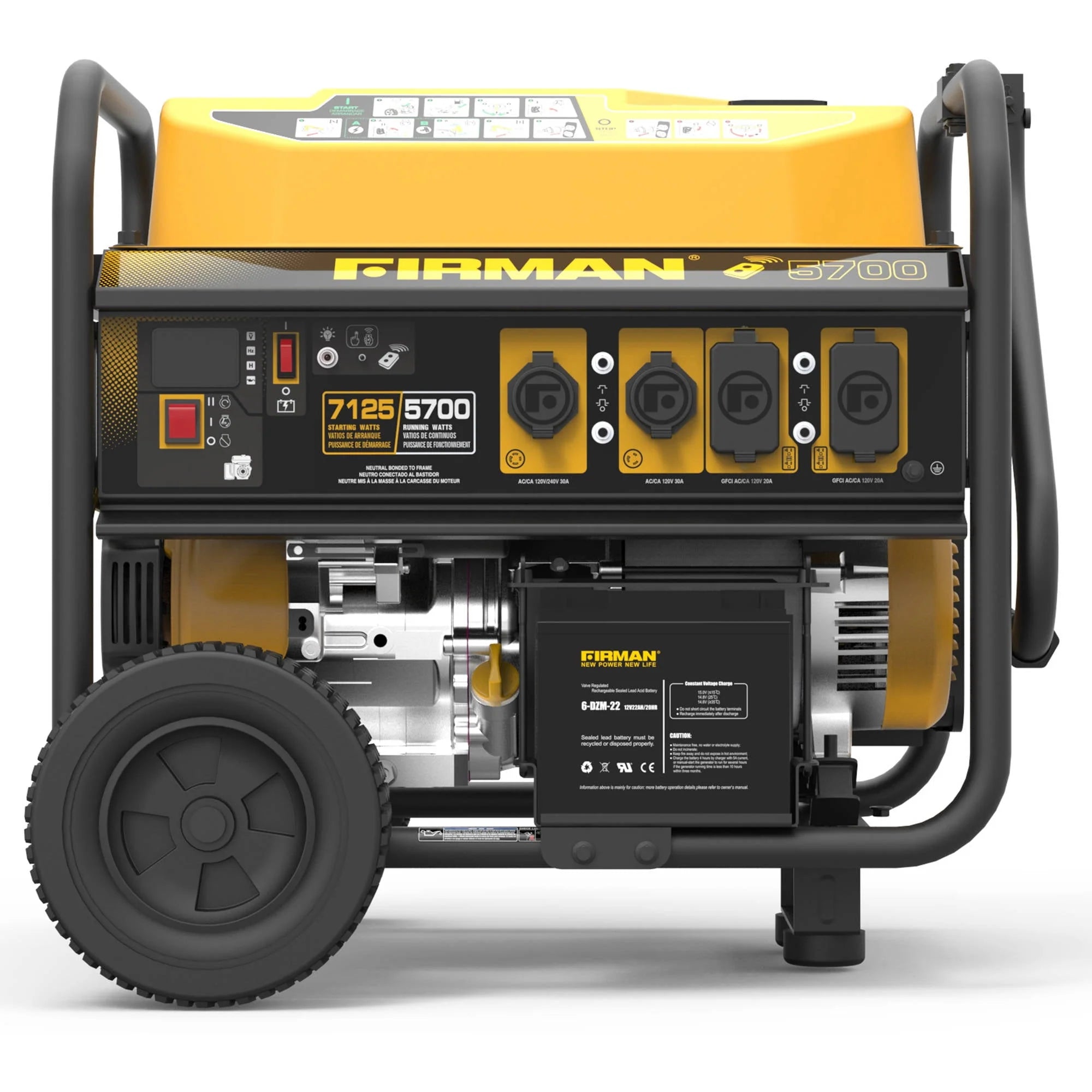 7125/5700 Watt 120/240 V Gas Remote Start Generator A293