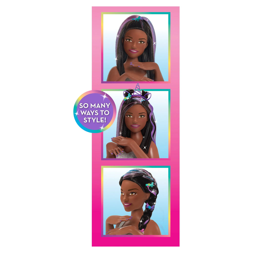 20-Piece Styling Head, Black Hair, Kids Toys E971