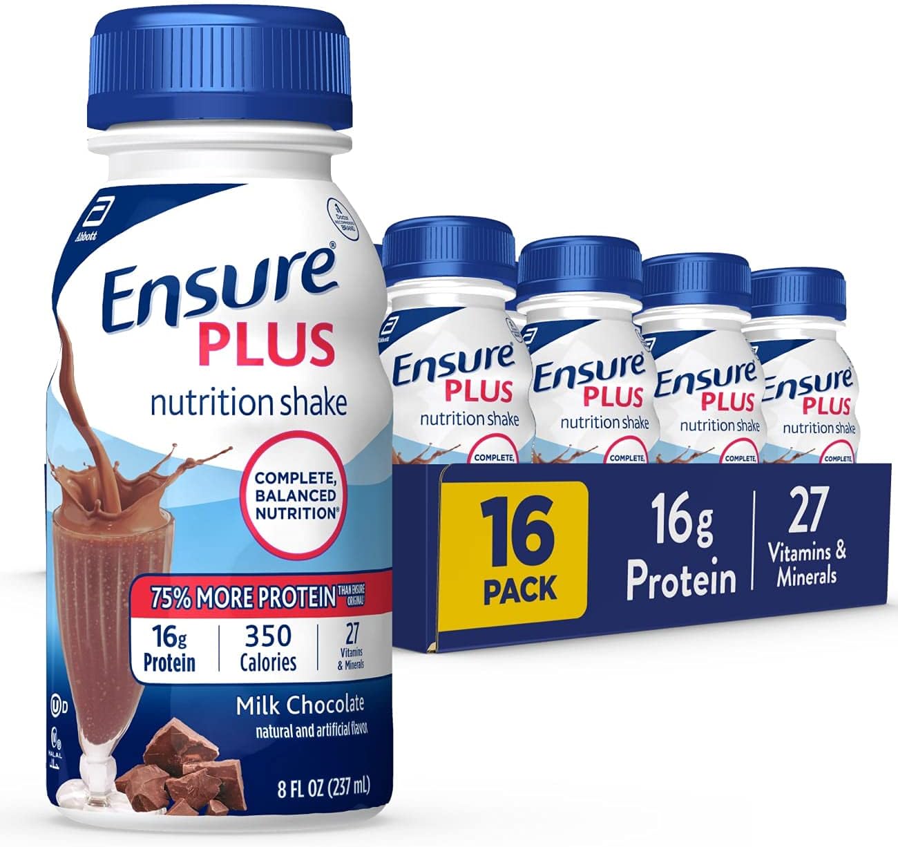Milk Chocolate 8 fl oz 16 count Nutrition Shake J885678