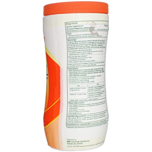 Orange Flavor Fiber Therapy Powder, 30 ounce (Pack of 3) N977
